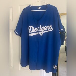 Los Angeles Dodgers Royal Blue Button-Up Jersey